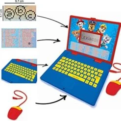 LEXIBOOK Patrulla Canina - Ordenador Bilingüe Español/Inglés -Juguetería medias 1142