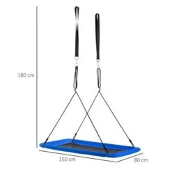 Outsunny - Columpio Infantil Jardín De Oxford Metal -Juguetería medias 1311