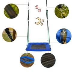 Outsunny - Columpio Infantil Jardín De Oxford Metal -Juguetería medias 1312