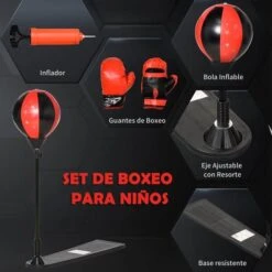 Homcom - Saco De Boxeo De Pie Grande -Juguetería medias 1411
