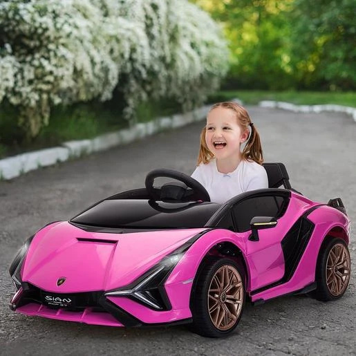 Homcom - Lamborghini SIAN Eléctrico Rosa 3 Homcom - Lamborghini SIAN Eléctrico Rosa