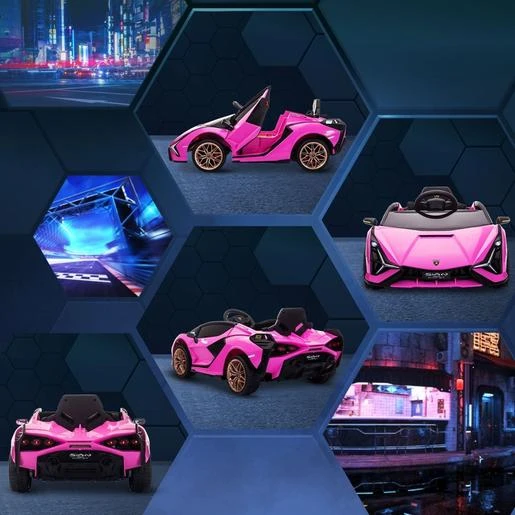 Homcom - Lamborghini SIAN Eléctrico Rosa 10 Homcom - Lamborghini SIAN Eléctrico Rosa - Imagen 8