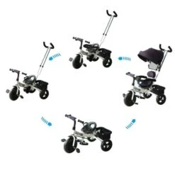 Homcom - Triciclo Para Niños Con Capota Morado HomCom -Juguetería medias 1460