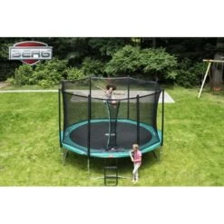 Cama Elástica Con Red Berg Favorit Gris 200 15 Cama Elástica Con Red Berg Favorit Gris 200 -Juguetería medias 1635