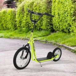 Homcom - Patinete Scooter Ajustable Neon -Juguetería medias 1898