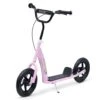 Homcom - Patinete Scooter Ajustable 2 Ruedas Rosa -Juguetería medias 2031