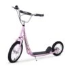 Homcom - Patinete Scooter Ajustable 2 Ruedas Grande Rosa -Juguetería medias 2046