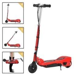 Homcom - Patinete Eléctrico Plegable Acero Rojo HomCom 20 Homcom - Patinete Eléctrico Plegable Acero Rojo HomCom -Juguetería medias 2072