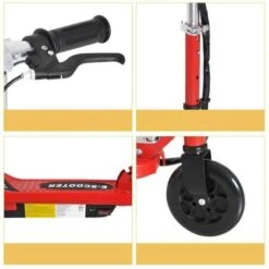 Homcom - Patinete Eléctrico Plegable Acero Rojo HomCom 21 Homcom - Patinete Eléctrico Plegable Acero Rojo HomCom -Juguetería medias 2073