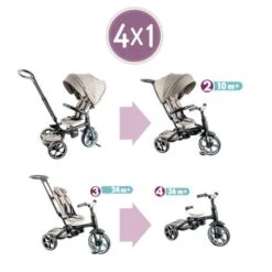 Triciclo Evolutivo Qplay Prime Rosa 10 Triciclo Evolutivo Qplay Prime Rosa -Juguetería medias 2081