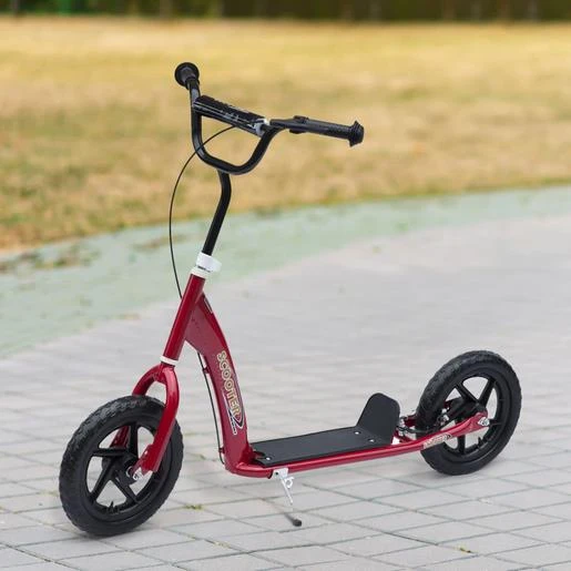Homcom - Patinete Scooter Ajustable 2 Ruedas Rojo 4 Homcom - Patinete Scooter Ajustable 2 Ruedas Rojo - Imagen 2
