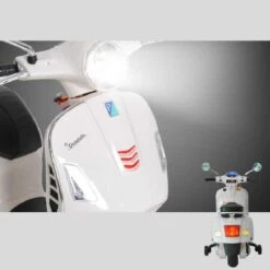 Homcom - Moto Eléctrica Infantil Blanco HomCom -Juguetería medias 2275