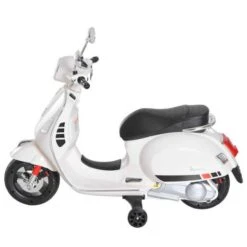 Homcom - Moto Eléctrica Infantil Blanco HomCom -Juguetería medias 2278
