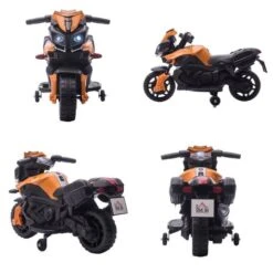 Homcom - Moto Infantil Eléctrica Negra Y Naranja 11 Homcom - Moto Infantil Eléctrica Negra Y Naranja -Juguetería medias 2286