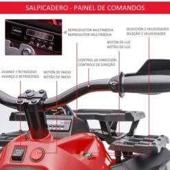 Homcom - Quad Eléctrico -Juguetería medias 2291