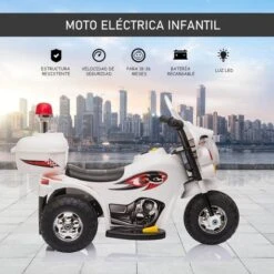 Homcom - Moto Eléctrica Para Niños -Juguetería medias 2312
