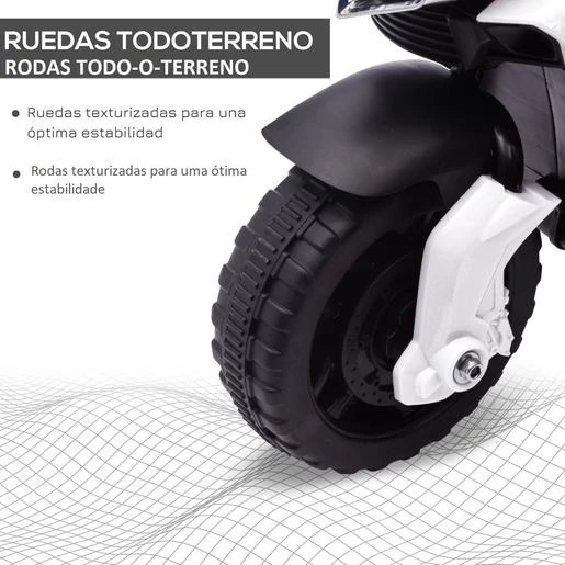 Homcom - Moto Eléctrica Infantil 8 Homcom - Moto Eléctrica Infantil - Imagen 6