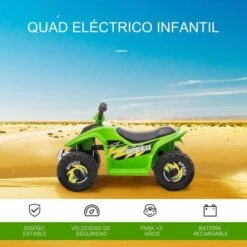 Homcom - Quad Eléctrico Batería 6V Verde 14 Homcom - Quad Eléctrico Batería 6V Verde -Juguetería medias 2343