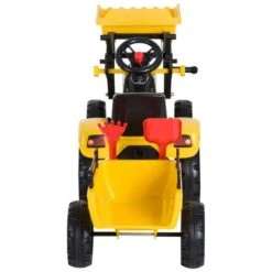 Homcom - Tractor Excavadora Infantil Con Cargador -Juguetería medias 2400
