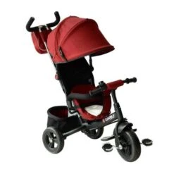 Homcom - Triciclo Para 3 En 1 Niños Rojo HomCom