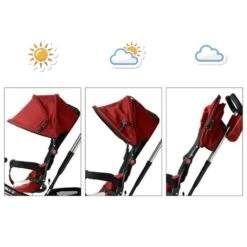 Homcom - Triciclo Para 3 En 1 Niños Rojo HomCom -Juguetería medias 2465