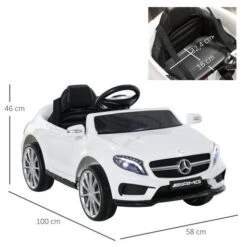 Homcom - Mercedes GLA Batería Con Mando A Distancia -Juguetería medias 2471