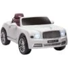 Homcom - Coche Eléctrico Bentley Mulsanne Blanco -Juguetería medias 2541