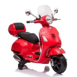 Vespa Con Maletero Roja 12 V -Juguetería medias 2586