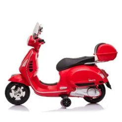 Vespa Con Maletero Roja 12 V -Juguetería medias 2587