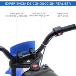 Homcom - Moto Eléctrica Azul-blanco 15 Homcom - Moto Eléctrica Azul-blanco -Juguetería medias 2644