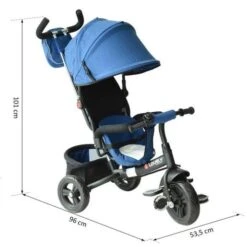 Homcom - Triciclo Para 3 En 1 Niños Azul HomCom -Juguetería medias 2652