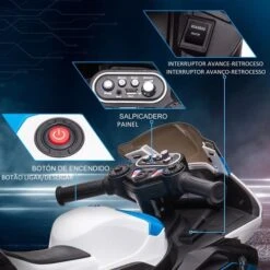 Homcom - Moto Eléctrica BMW HP4 Azul 14 Homcom - Moto Eléctrica BMW HP4 Azul -Juguetería medias 2663