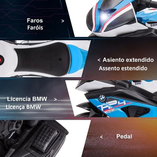 Homcom - Moto Eléctrica BMW HP4 Azul 9 Homcom - Moto Eléctrica BMW HP4 Azul - Imagen 7