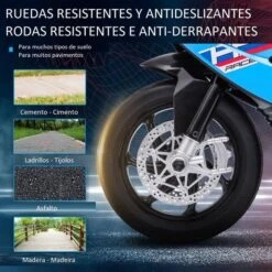 Homcom - Moto Eléctrica BMW HP4 Azul 18 Homcom - Moto Eléctrica BMW HP4 Azul -Juguetería medias 2667