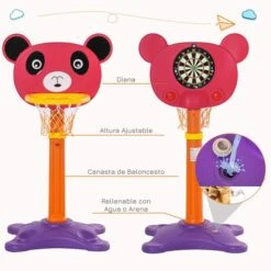 Homcom - Canasta De Baloncesto Con Diana 15 Homcom - Canasta De Baloncesto Con Diana -Juguetería medias 2901