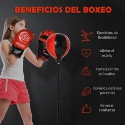 Homcom - Saco De Boxeo De Pie Pequeño -Juguetería medias 3115