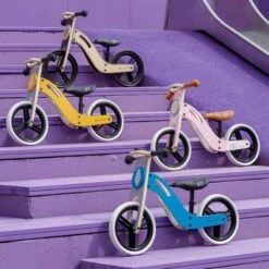 Kinderkraft Bicicleta Aprendizaje Uniq Madera Natural -Juguetería medias 3229