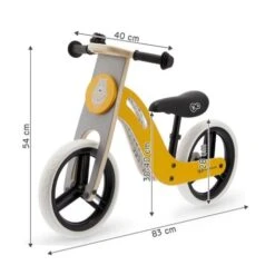 Kinderkraft Bicicleta Aprendizaje Uniq Madera Honey -Juguetería medias 3303