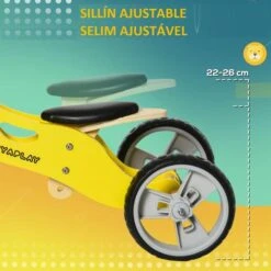 HOMCOM Aiyaplay - Bicicleta Sin Pedales 2 En 1 León 13 HOMCOM Aiyaplay - Bicicleta Sin Pedales 2 En 1 León -Juguetería medias 3351