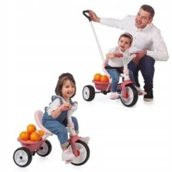 Smoby - Triciclo Evolutivo Be Move De Metal, Color Rosa - 68 X 52 X 52 Cm ㅤ -Juguetería medias 3393