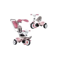 Smoby - Triciclo Baby Balade Plus Rosa