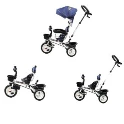 Homcom - Triciclo Evolutivo Bebé 4 En 1 -Juguetería medias 3490