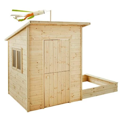 Casita Infantil De Madera Con Gran Arenero Palm Springs 4 Casita Infantil De Madera Con Gran Arenero Palm Springs - Imagen 2