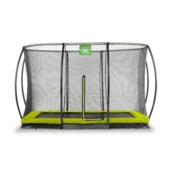 EXIT TOYS Exit - Cama Elástica Silhouette Rectangular De Suelo Verde 214 Cm