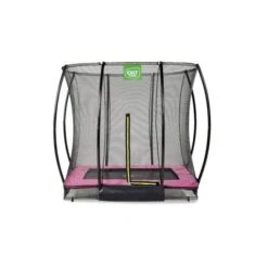 EXIT TOYS Exit - Cama Elástica Silhouette Rectangular De Suelo Rosa 153 Cm