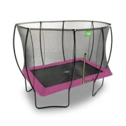 EXIT TOYS Exit - Cama Elástica Silhouette Rectangular Rosa 244 Cm -Juguetería medias 4018