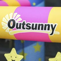 Outsunny - Castillo Hinchable Estrellitas 215 Cm -Juguetería medias 4148