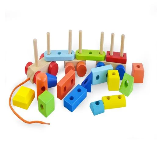 Tren De Bloques De Madera 4 Tren De Bloques De Madera - Imagen 2