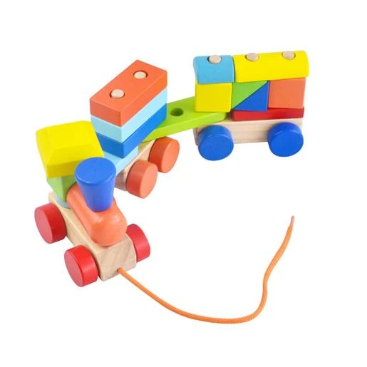 Tren De Bloques De Madera 5 Tren De Bloques De Madera - Imagen 3