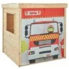 Casita Infantil De Madera Bombero -Juguetería medias 4245